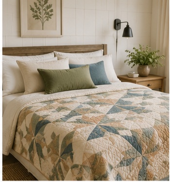 Featured handmade quilt