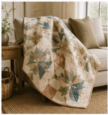 Finished heirloom quilt