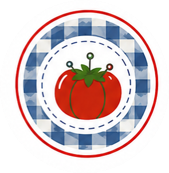 Suzy Snoozy Quilting tomato pincushion logo
