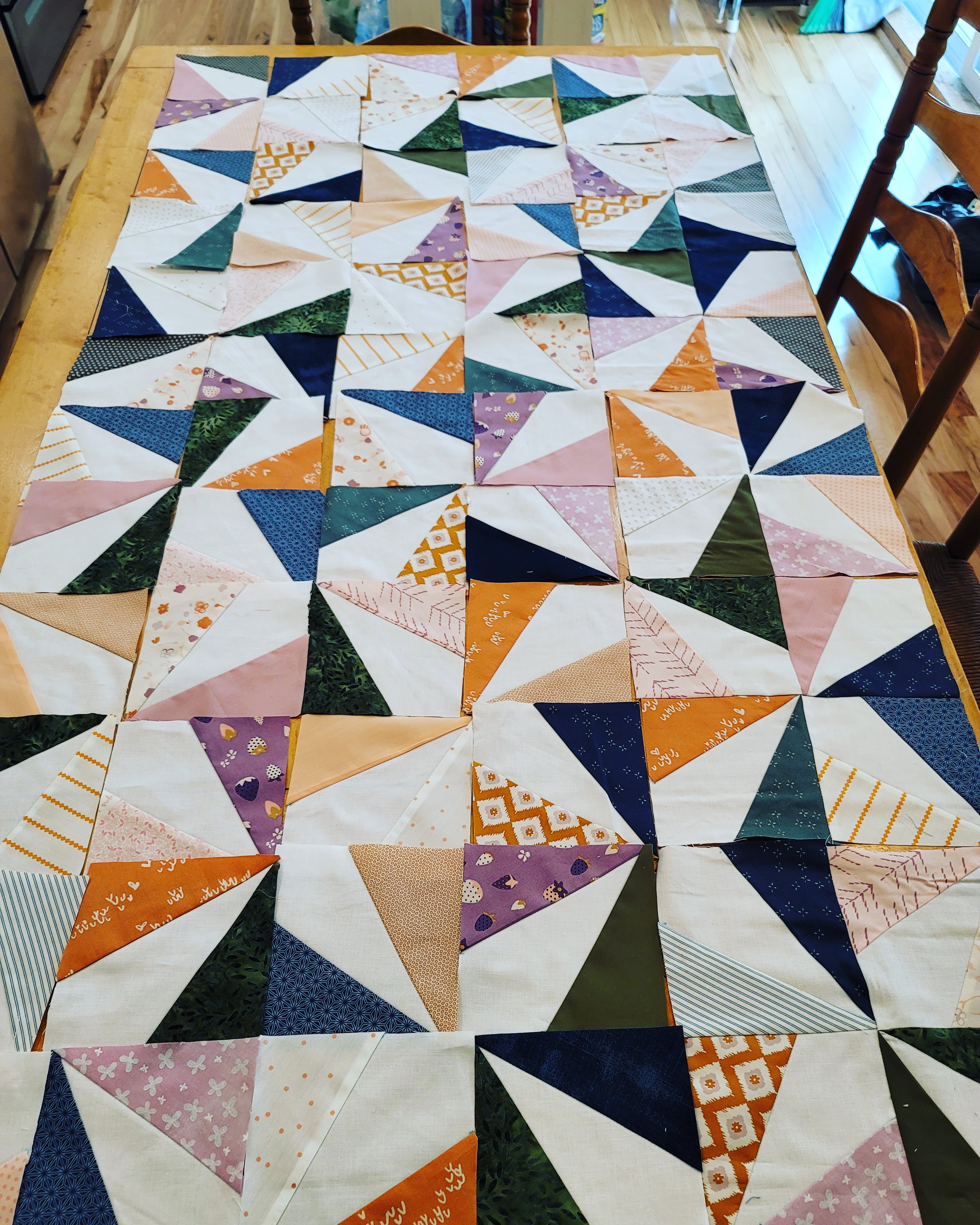 Custom quilting detail